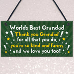 Best Grandad Gift Plaque Grandad Birthday Xmas Gift For Him