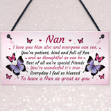 Nan Gift For Birthday Xmas Sign Gift For Nan From Grandchildren