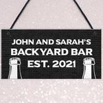 Personalised Backyard Bar Sign Garden Man Cave Shed Sign
