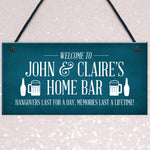 Funny Home Bar Sign Personalised Garden Shed Sign Alcohol Beer