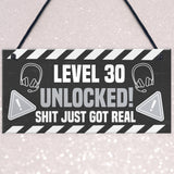 30th Birthday Gift Gamer Level Unlocked Gift For Him Her Men