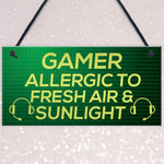 Funny Gamer Gift Gaming Sign For Bedroom Man Cave Son Xmas