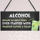 Funny Alcohol Gift Hanging Home Bar Pub Garden Sign Gin Beer