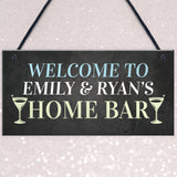 PERSONALISED Home Bar Sign Garden Pub Plaque Quirky Decor