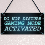 NEON EFFECT Do Not Disturb Sign Funny Gaming Sign For Mancave