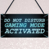 NEON EFFECT Do Not Disturb Sign Funny Gaming Sign For Mancave