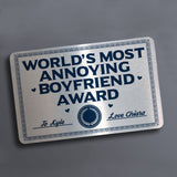 PERSONALISED Funny Wallet Insert For Boyfriend Valentines