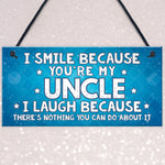 Funny Uncle Gift Plaque Novelty Uncle Birthday Christmas Gift
