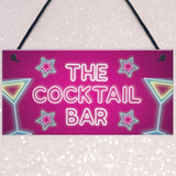 The Cocktail Bar Novelty Bar Signs And Plaques Home Bar Sign