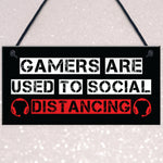 Funny Gaming Sign For Boys Bedroom Man Cave Novelty Gift