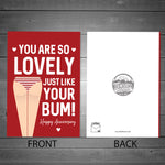 Funny Rude Anniversary Card For Wife Girlfriend Novelty A6 Card