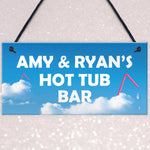PERSONALISED Hot Tub Bar Signs And Plaques Novelty Garden Decor