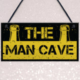 Rustic THE MAN CAVE Sign Garage Shed Plaque Funny Gift For Him