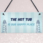 Nautical Theme Hot Tub Sign For Garden Summerhouse Shed