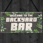 Novelty Backyard Bar Hanging Signs And Plaques Garden Decor