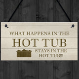 Shabby Chic Hot Tub Sign Funny Hot Tub Accessories Gift