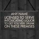 Funny Personalised Home Bar Sign Man Cave Shed Garage Pub