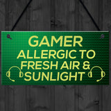 Funny Gamer Gift Gaming Sign For Bedroom Man Cave Son Xmas