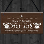 Personalised Any Name's Hot Tub Sign Novelty Hot Tub Accessories