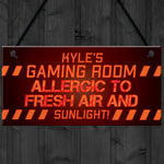 Gaming Sign Funny Gamer Gift For Son Brother Christmas Birthday