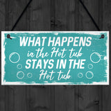 Funny Hot Tub Hanging Sign For Garden Novelty Hot Tub Gifts