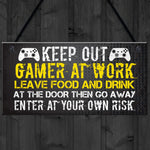 Novelty Gaming Sign Xbox Inspired Funny Christmas Gift For Son