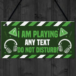 DO NOT DISTURB Gaming Sign For Boys Bedroom Gaming Wall Art