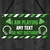 DO NOT DISTURB Gaming Sign For Boys Bedroom Gaming Wall Art