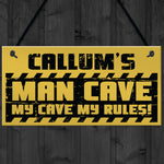 Personalised Man Cave Sign Garage Sign Retro Bar Shed BBQ Gift