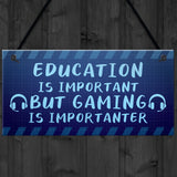 Funny Gaming Sign For Boys Games Room Novelty Gamer Birthday