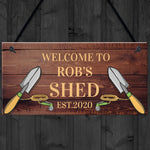 PERSONALISED Shed Sign Gift For Men Garden Shed Allotment