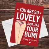 Funny Rude Anniversary Card For Wife Girlfriend Novelty A6 Card