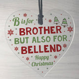 Funny Gift For Brother For Christmas Heart Xmas Gift Novelty