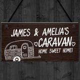 Novelty Caravan Personalised Sign Novelty Caravan Motorhome