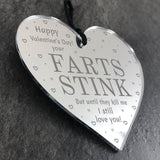 Funny Valentines Gift For Boyfriend or Husband Novelty Heart