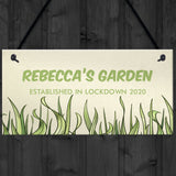 Novelty Garden Plaques Funny Quarantine Lockdown Garden Gifts
