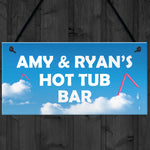 PERSONALISED Hot Tub Bar Signs And Plaques Novelty Garden Decor