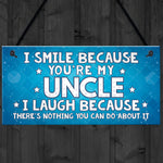 Funny Uncle Gift Plaque Novelty Uncle Birthday Christmas Gift