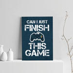 Blue Gaming Print Poster Playstation Inspired Boys Bedroom Sign