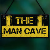 Rustic THE MAN CAVE Sign Garage Shed Plaque Funny Gift For Him