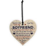 Perfect Romantic Valentines Gift For Your Boyfriend Wood Heart