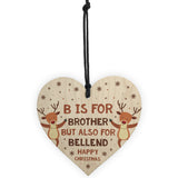 Funny Rude Christmas Gifts For Brother Novelty Wood Heart Gift