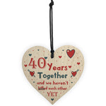 Funny Rude 40th Anniversary Gift For Husband Wife Gift For Him