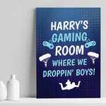 Gamer Lover Gift Print Gaming Sign For Boys Bedroom Man Cave