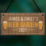 Beer Garden Sign Personalised Man Cave Sign Alcohol Beer Gift