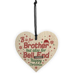 Christmas Funny Gifts For Brother Wooden Heart Gift From Sister