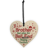 Christmas Funny Gifts For Brother Wooden Heart Gift From Sister