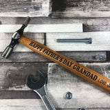 Personalised Gift For Grandad On Fathers Day Engraved Hammer