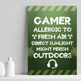 Funny Gamer Gift For Gaming Lover Boys Bedroom Wall Art Man Cave