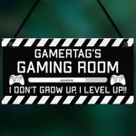 Novelty Gaming Room Sign PERSONALISED Gamer Gift